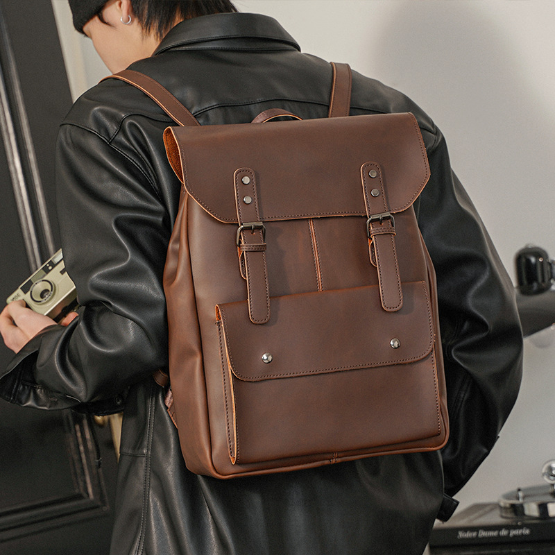 Vintage Men's Leather Backpack - огляд і ціна Leather Work Rucksack Mens