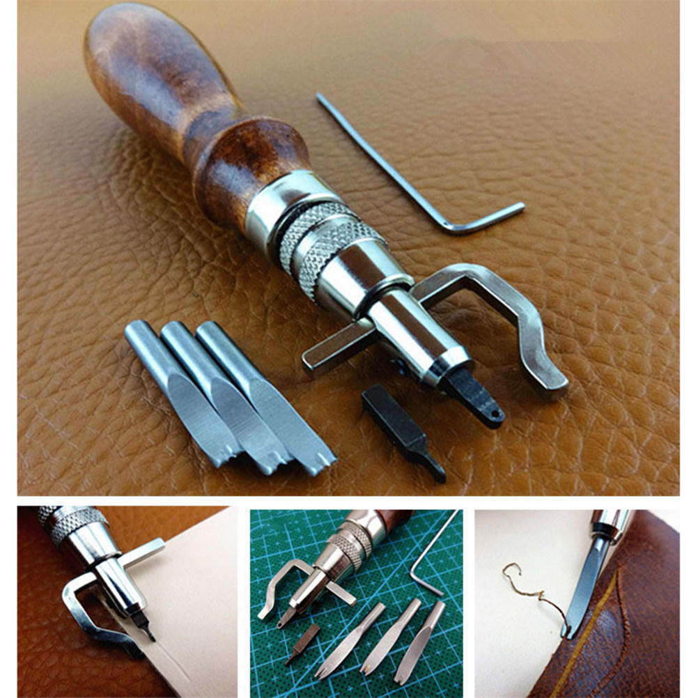 7Pcs Craft Tools Set Stitching - огляд і ціна Groover Stitching Tool