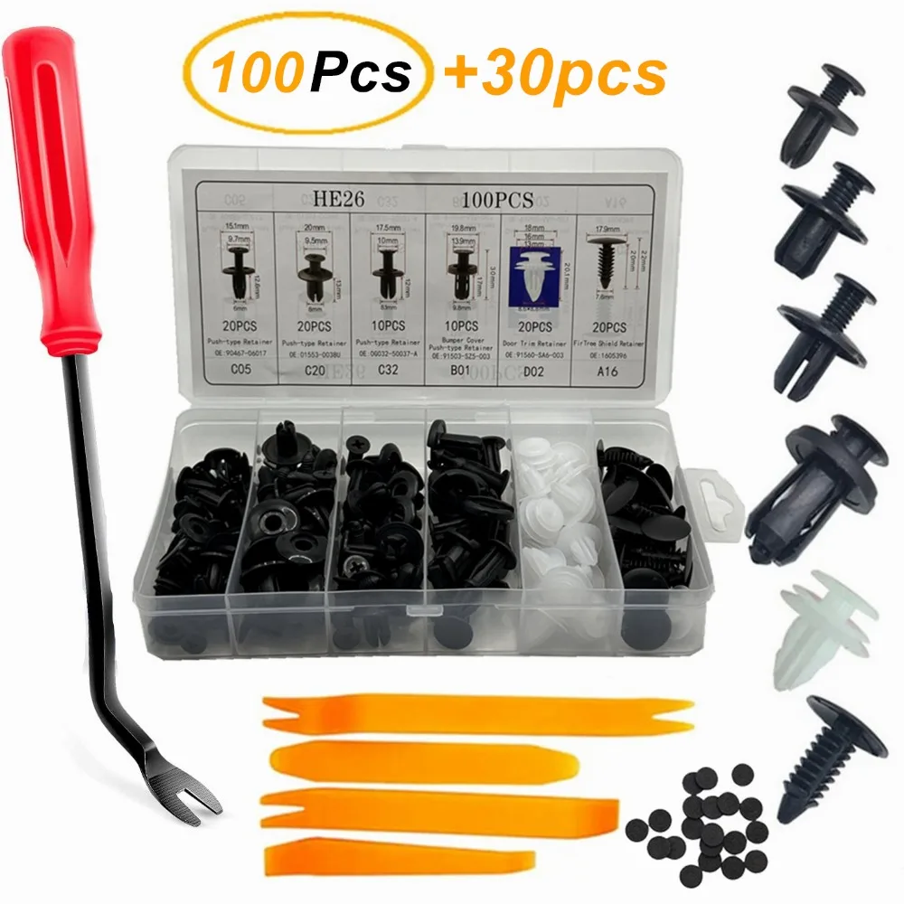 New 100pcs Car Plastic Clips F - огляд і ціна Rivet Setter Tool