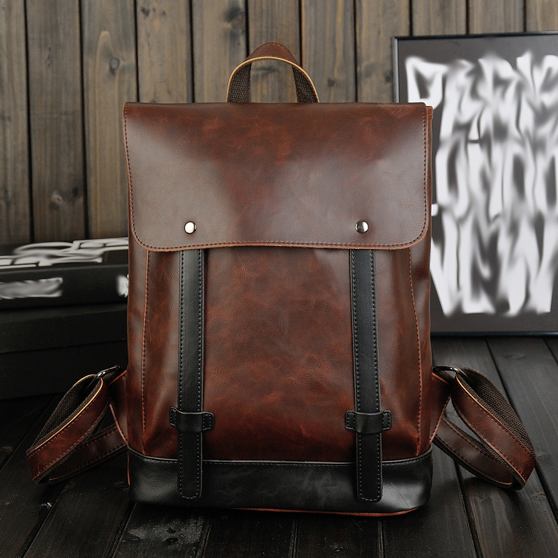 Men Vintage Leather Backpack 1 - огляд і ціна Leather Work Rucksack Mens