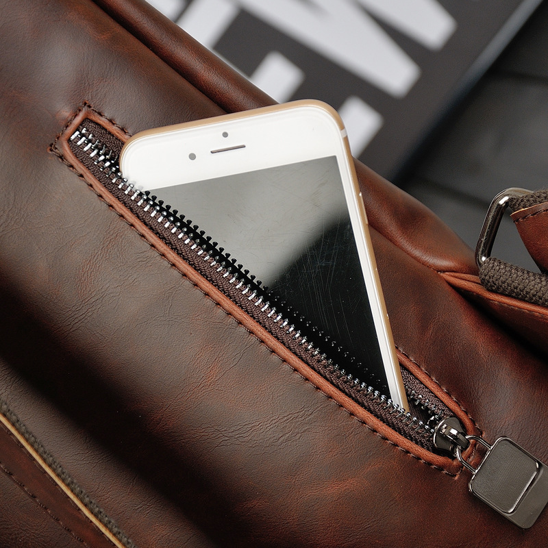 Men Vintage Leather Backpack 1 - огляд і ціна Leather Work Rucksack Mens